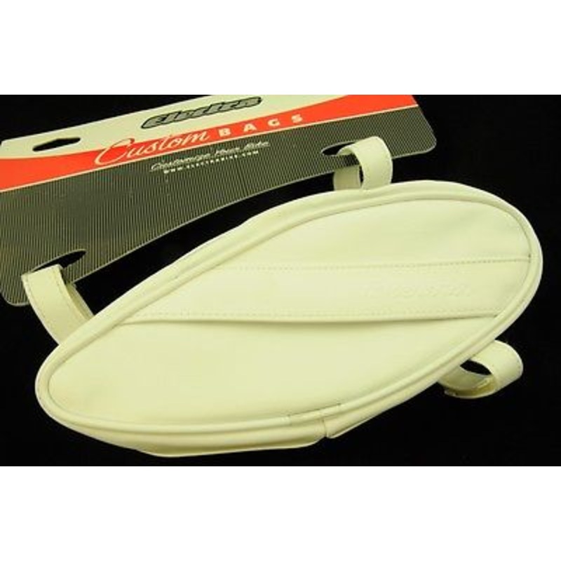 ELECTRA CUSTOM LADIES FRAME BAG USA TYPE CRUISER, DRAGSTER LEATHERETTE WHITE