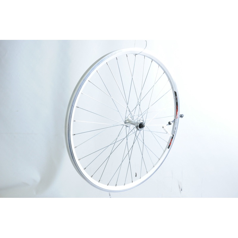 FRONT QUICK RELEASE WHEEL MTB BIKE 26 x 1.75 559 DOUBLE WALL RIM ALLOY WHITE Q-R
