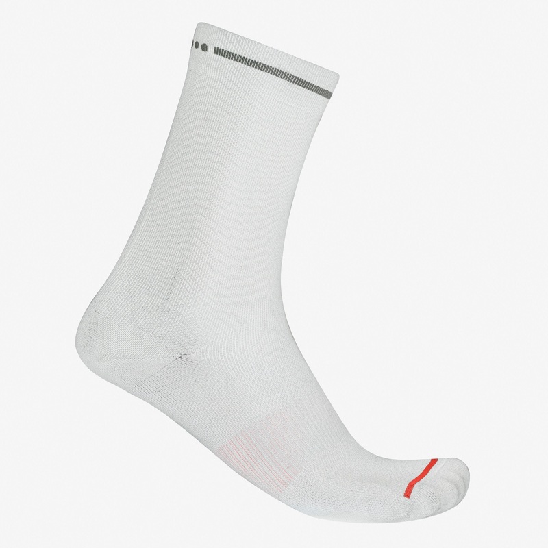 Calze Castelli Premio Evo 18 – Bianco