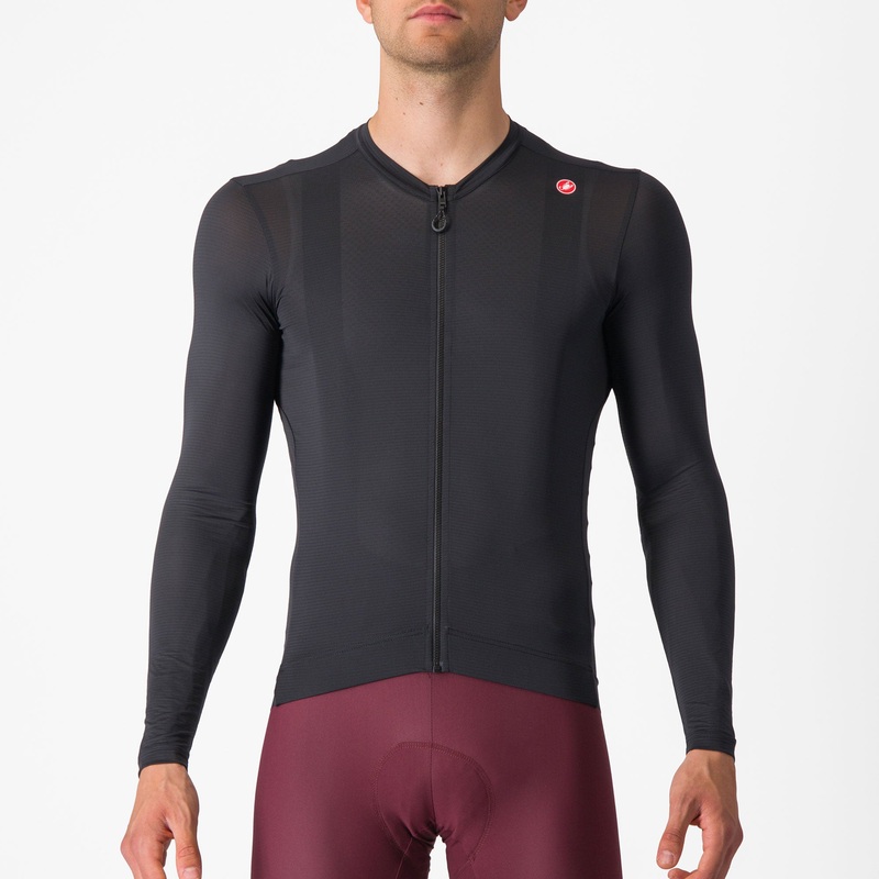Maglia maniche lunghe Castelli Espresso – Nero