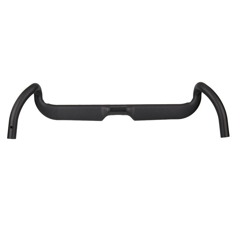 31.8mm Carbon Fiber Road Handlebar 80mm/65mm Drop/Reach Flared Bar Ends Black