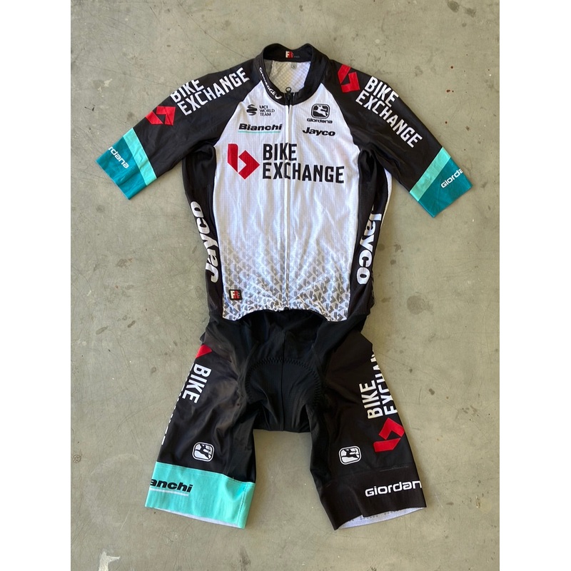 Aero Race Suit with Pockets / Roadsuit / Skinsuit| Giordana | Bianchi Bike Exchange | Pro Cycling Kit