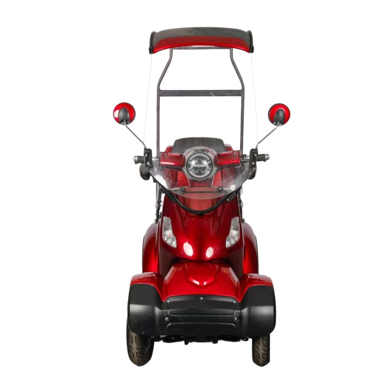 60V500W Lead Acid Battery Operated Powerful Mini Moped 4-Wheel Electric Mobility Scooter