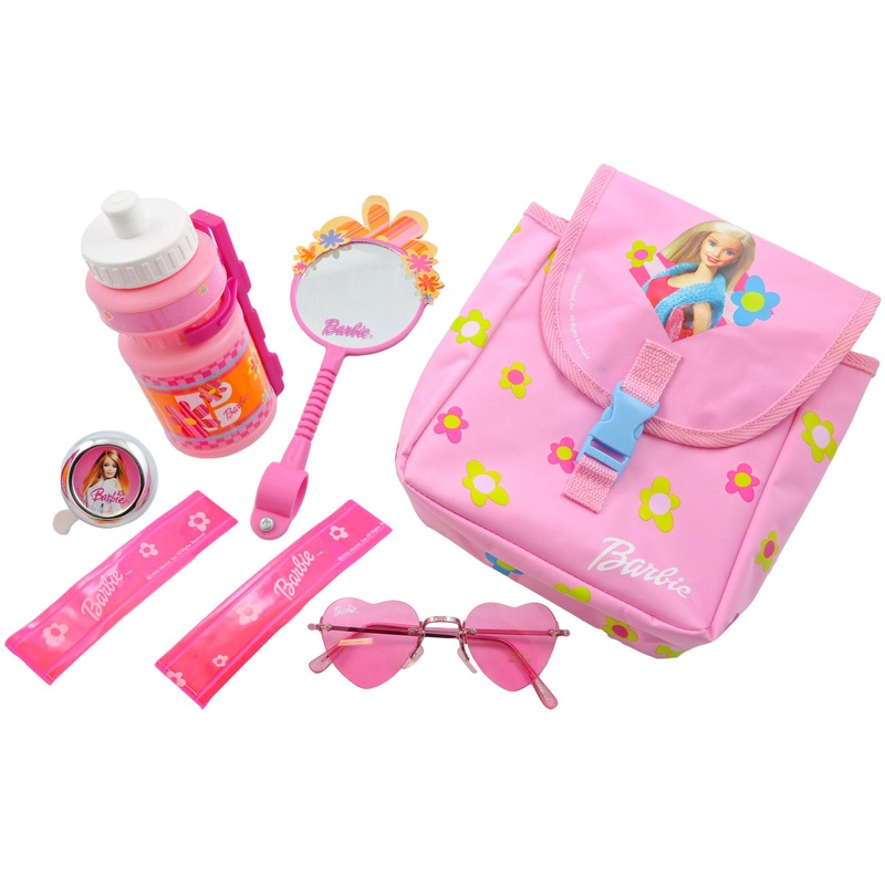 BARBIE IDEAL GIFT PACK-BOTTLE BELL MIRROR SUNGLASSES REFLECTIVE ARMBANDS BAG