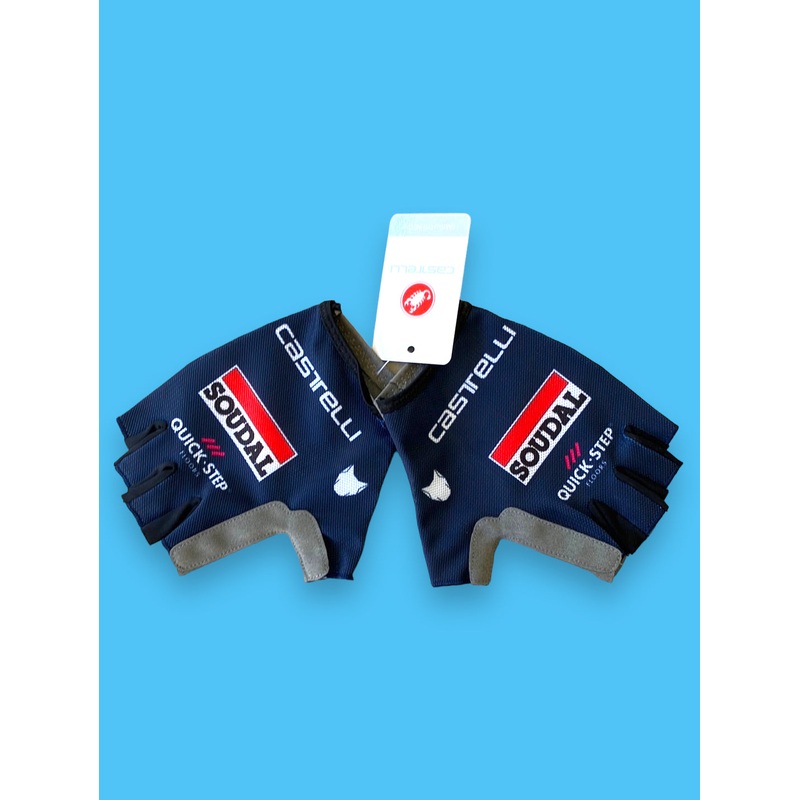 Gloves Mitts team Issued Superleggera| Castelli| Blue | Quick-Step Alpha Vinyl / Soudal  | Pro Cycling Kit