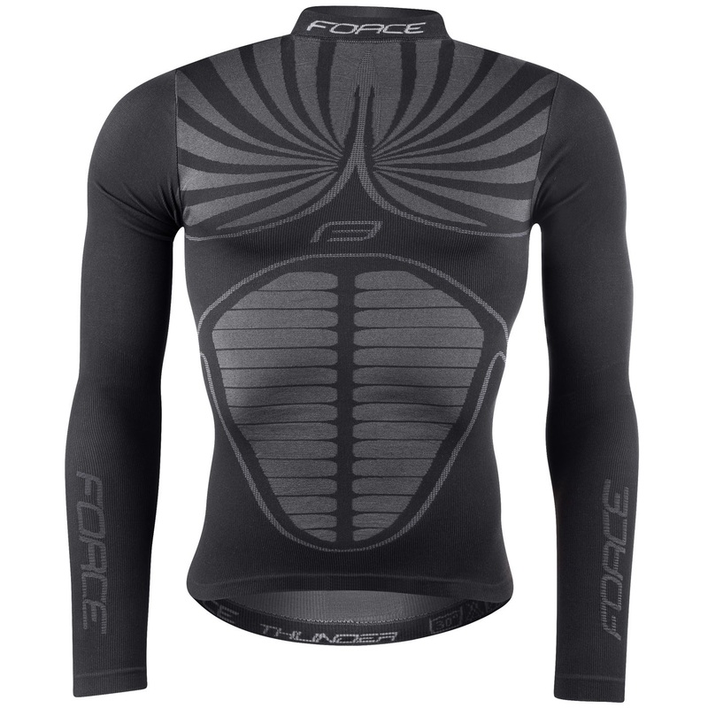 Maglia intima maniche lunghe Force F Thunder – Nero