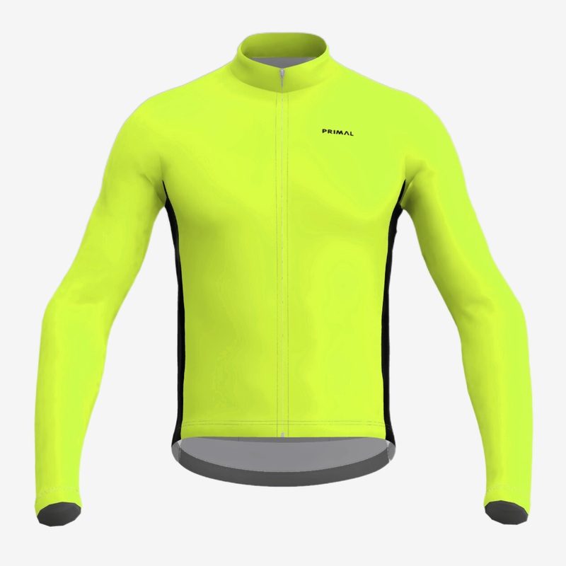 Yellow Highlighter Men’s Long Sleeve Sport Cut Jersey