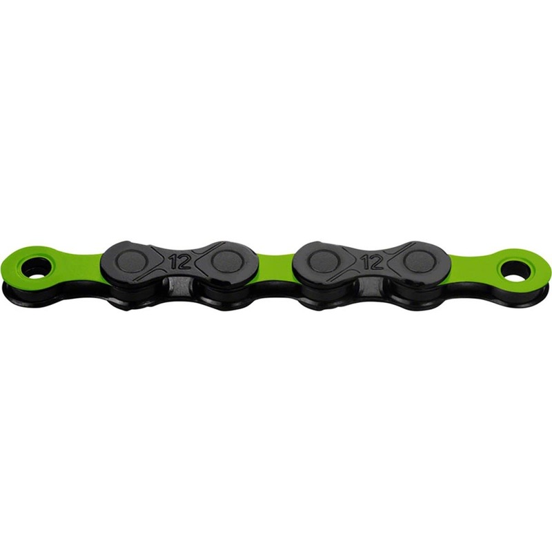 KMC DLC 12 Chain (Black/Green) (12 Speed) (126 Links)