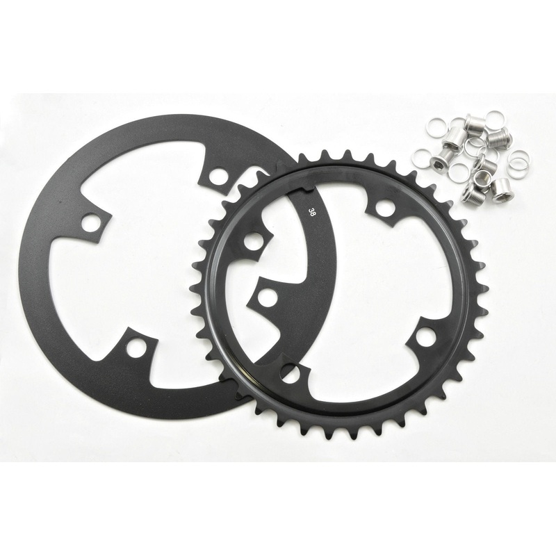 4 BOLT 38 TEETH MOUNTAIN BIKE-FIXIE 38T CHAINRING 104mm BCD + ALLOY GUARD