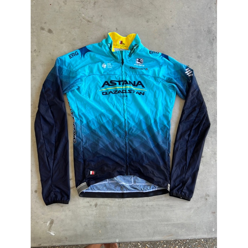 ‘FRC-Pro’ Wind / Rain Jacket Long Sleeve | Giordana | Astana Qazaqstan | Pro-Issued Cycling Kit