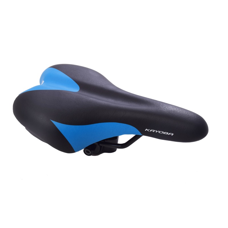TOP VALUE COMFORTABLE SOFT MTB HYBRID BIKE SEAT SMART BLUE & BLACK CYCLE SADDLE