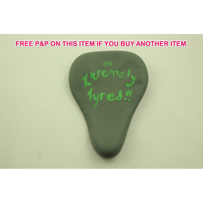 WATERPROOF SILICONE SECOND SKIN BIKE SADDLE COVER XTREMELY TYRED GREEN