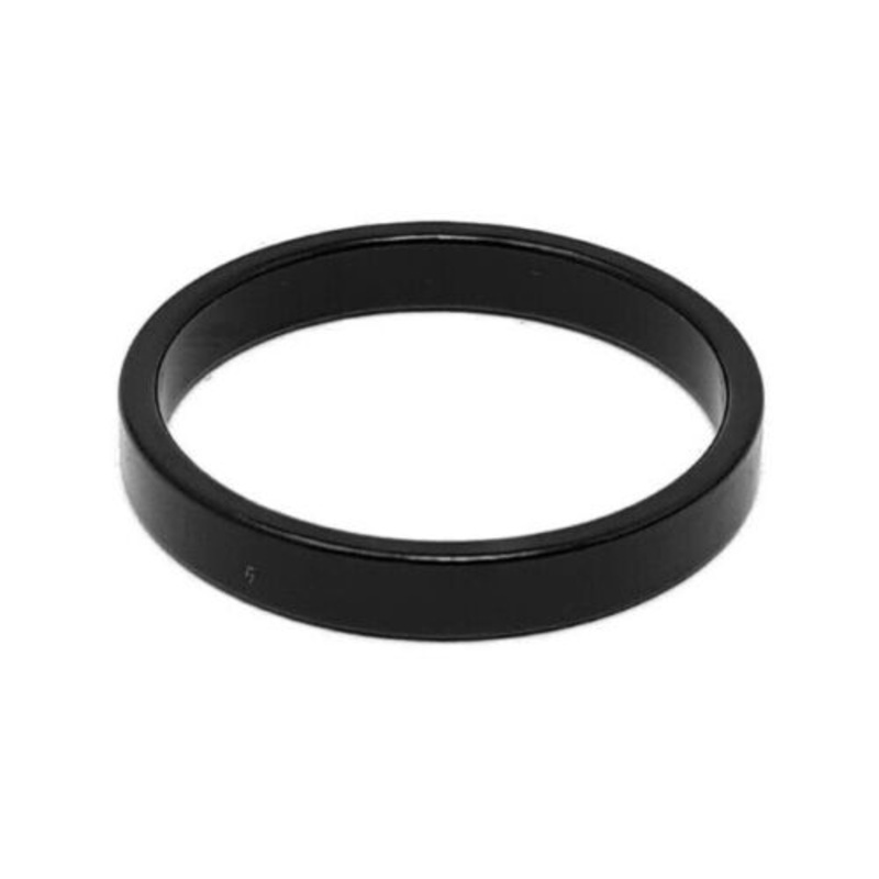 Bike Ahead Alloy Headset Threadless Spacers 1 1/8 (28.6mm) 5mm Black 2.1mm Thick