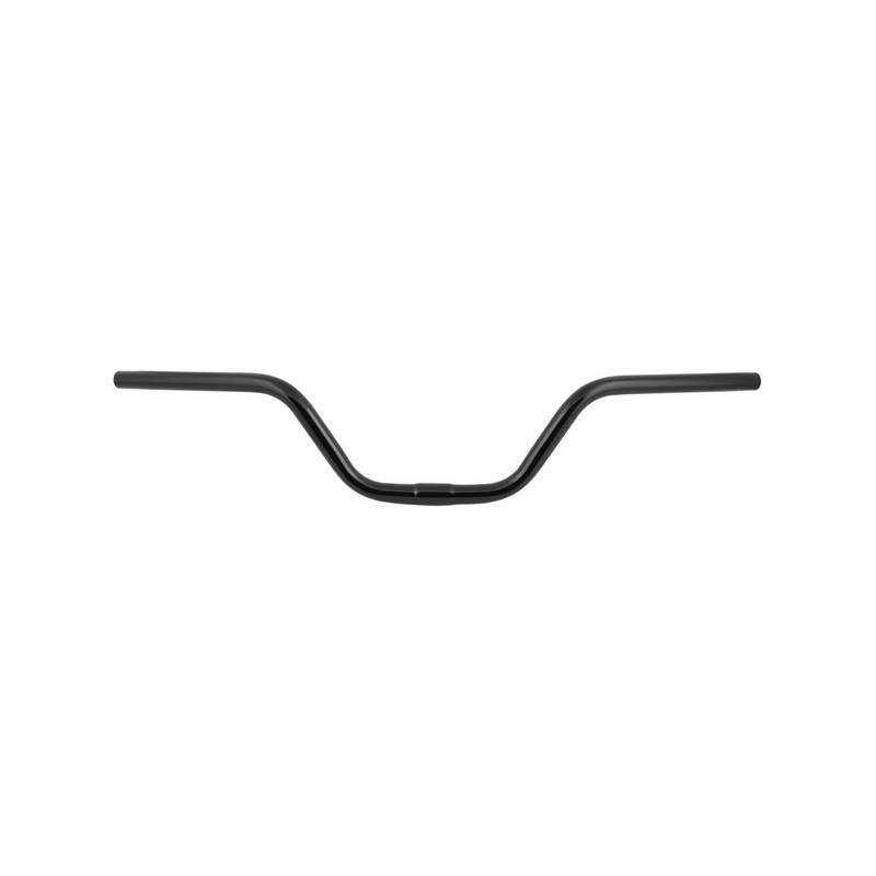 Wald 803 Steel Riser Handlebar (Black) (25.4mm) (5.25 Rise) (30 Width) (2.75 Backsweep)