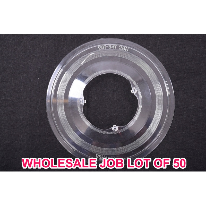 WHOLESALE JOB LOT 50 SPOKE PROTECTORS DISCS FOR 28 SPOKE HUB CASSETTE 155mm
