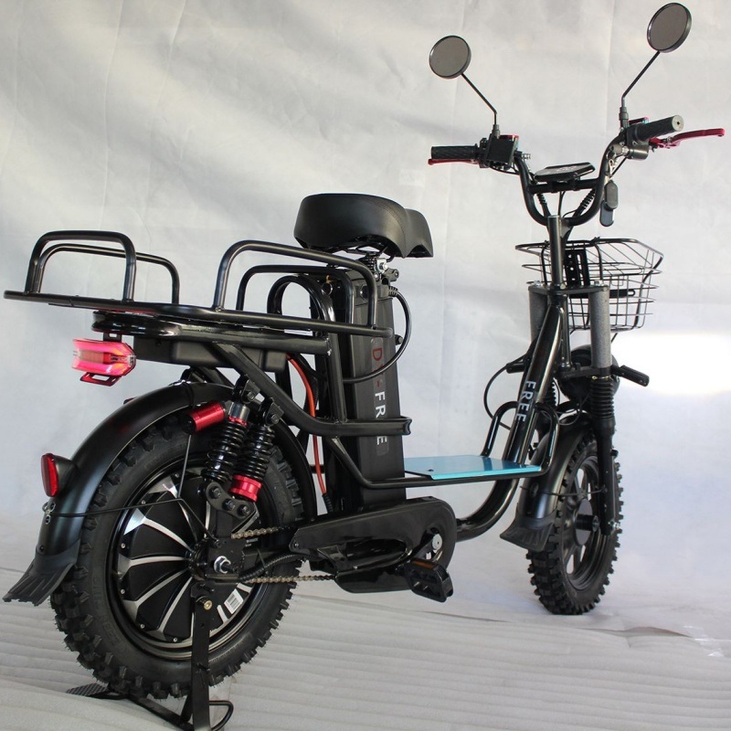 16-Inch Snow Tire 2-Wheel E-Bike All-Weather Electric Bicycle