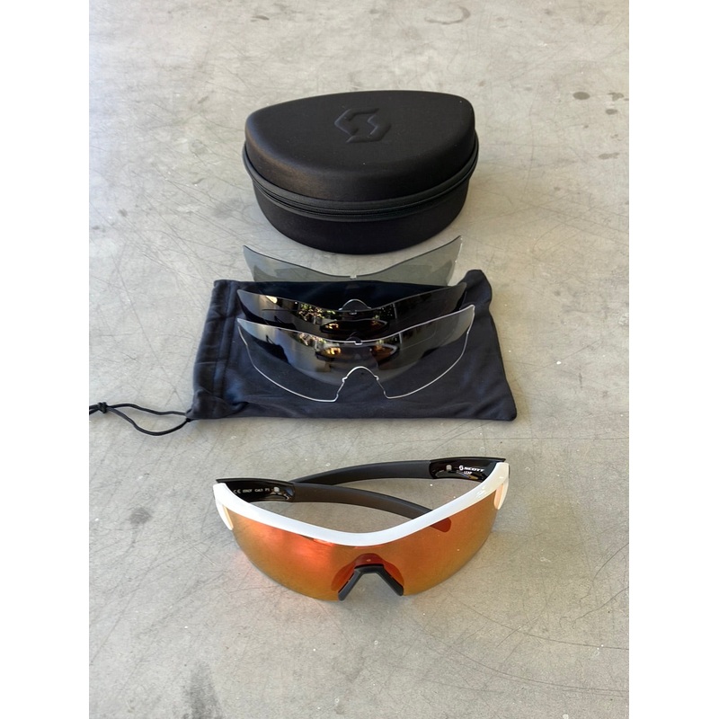 Scott Leap Sunglasses Team Design – with Spare Lenses | Bike Exchange | Pro Cycling Kit