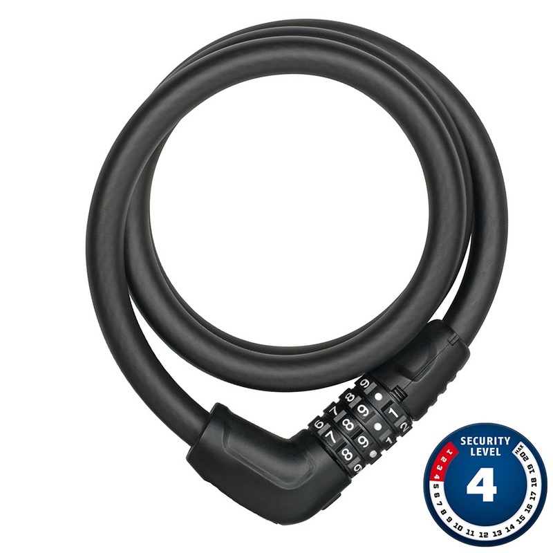 Abus Tresor 6412C Cable Lock – Combination 2.8′ With Bracket Black