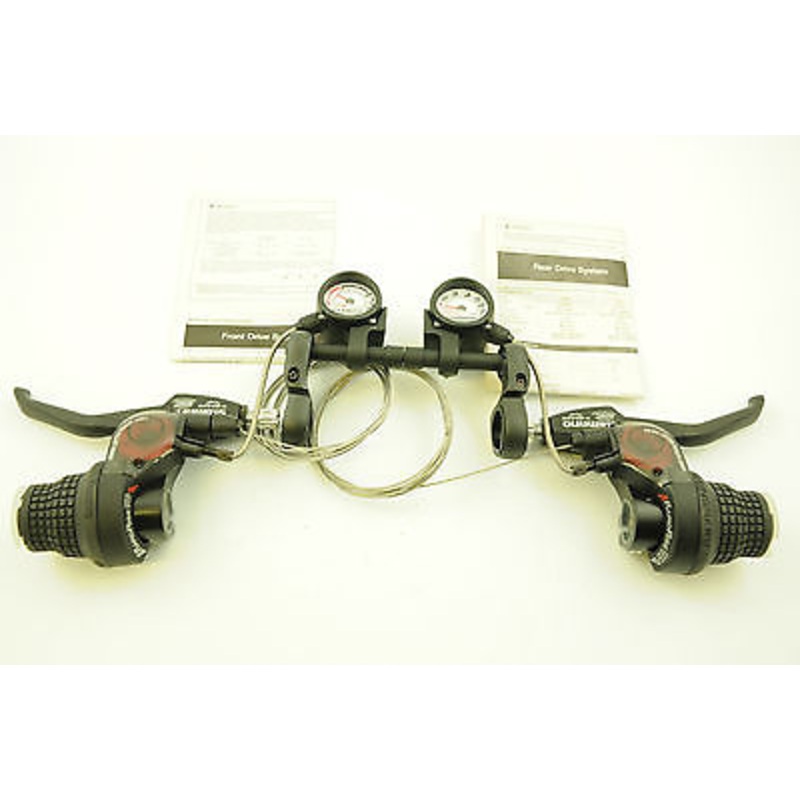 SHIMANO SB-C051-7  21 SPEED REVO GRIP TYPE SHIFTER BRAKE LEVERS + CI DECK 60% OF