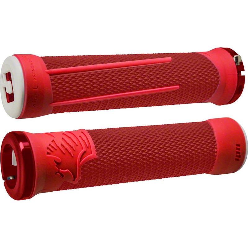 ODI AG2 Lock-On Grips (Red/Fire) (135mm)