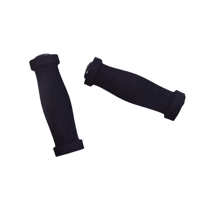 Quality Extra Comfortable Bike Foam Sponge Handlebar Grips With Bar End Plugs Black