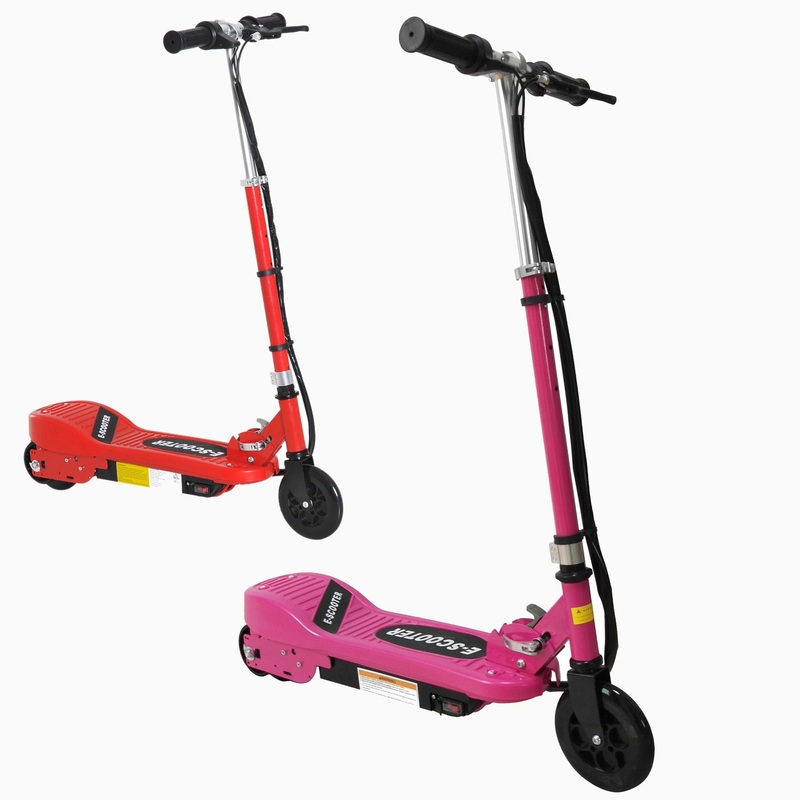 120W Battery Ride on Toy Bike Stand E-Scooter Adjustable Kids Electric Scooter