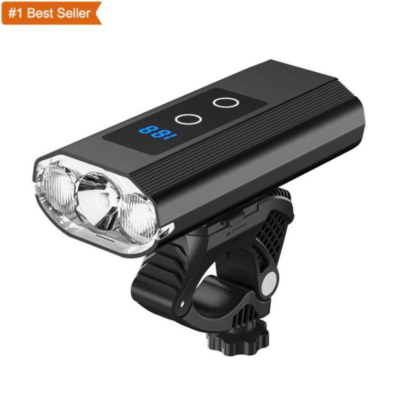 5800mAh Bike Light USB Rechargeable 1000 Lumens Bike Headlight 3 LED Super Bright Flashlight Bicycle Front Lights