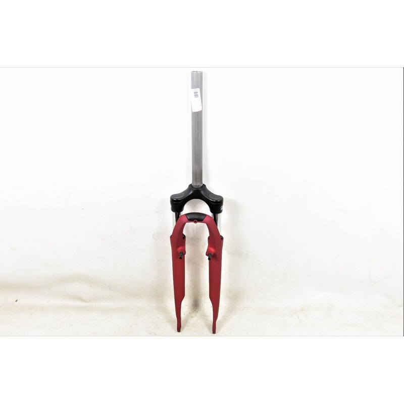 700c 28 Suntour Cr-8 Suspension Fork 1 1/8 Steerer 300mm V Brake Red Frost