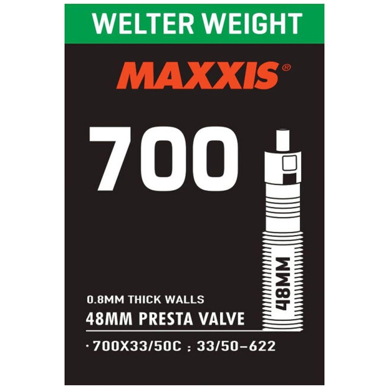 Camera d’aria Maxxis welter weight 700×33/50 – Presta 48 mm