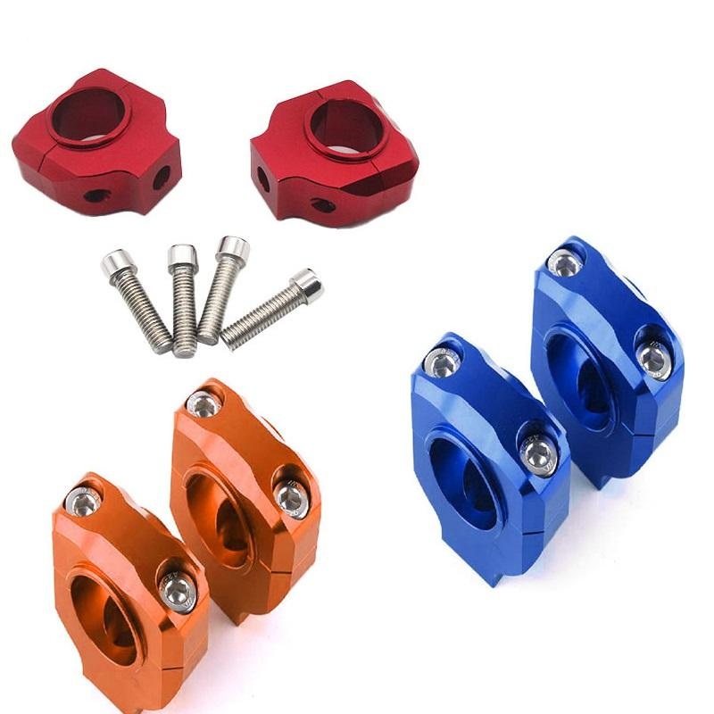 Universal Motorcycle Aluminum Alloy Handlebar Risers Mount Clamp Motorcycle Modification Accessories Parts Handlebar Riser