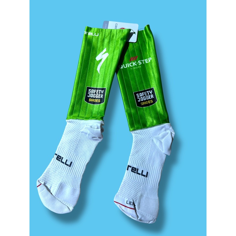 Aero Socks Tour de France Sprinters Jersey  Fast Feet Race Rosso Corso   | Castelli |  Soudal Quick-Step| Pro Cycling Kit