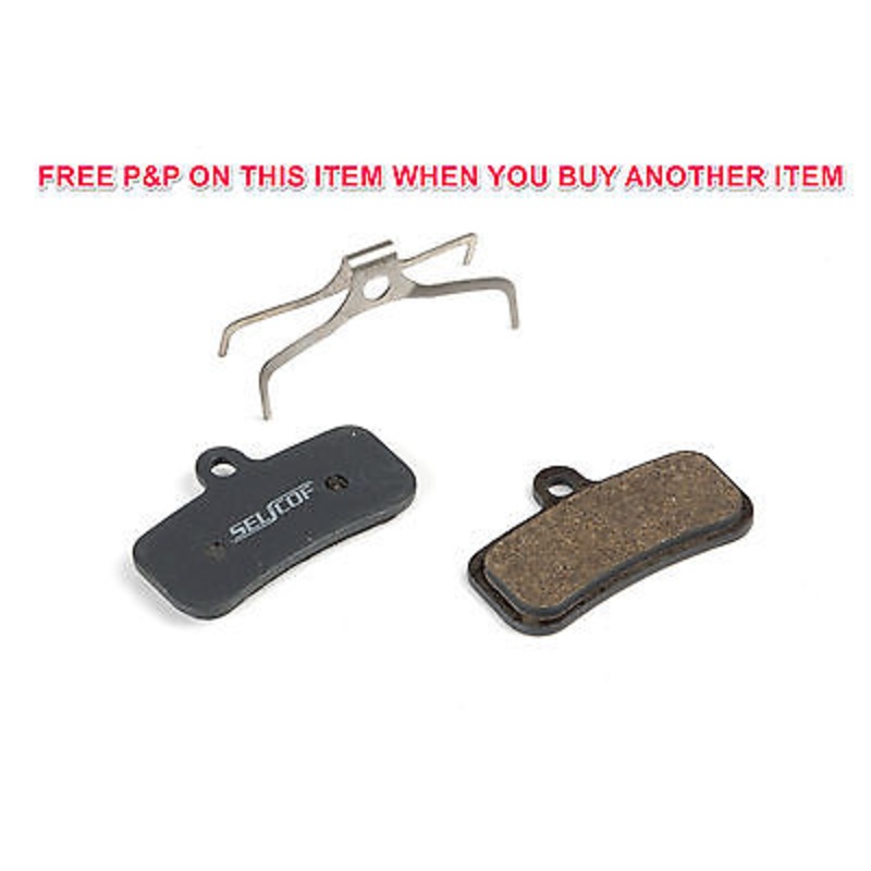 SELCOF SEMI METALLIC DISC BRAKE PADS FOR SHIMANO SAINT 4 PISTONS, S-234