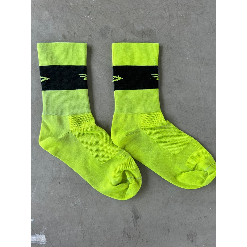 Bingoal | DeFeet Race Socks | Yellow | L | Rider-Issued Pro Team Kit
