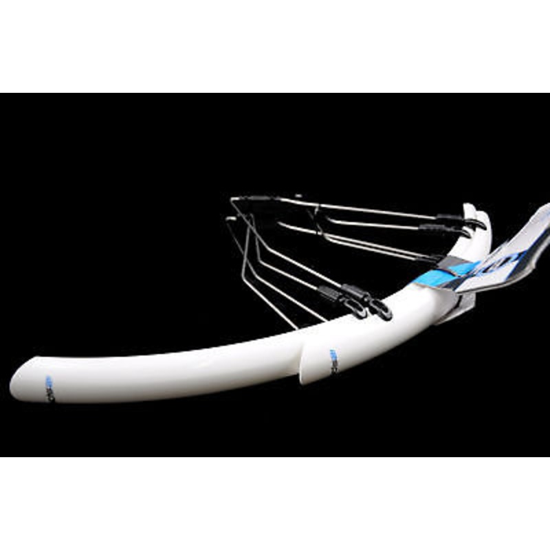RACING BIKE MUDGUARDS 700c 27x 1 1-4 EASY FIT NARROW QUALITY LIGHTWEIGHT WHITE