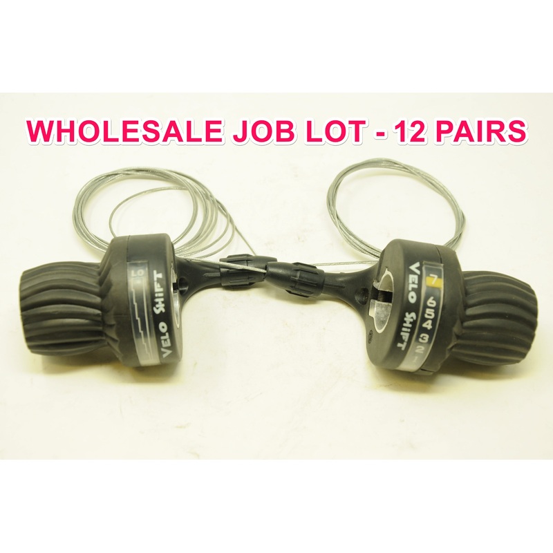 WHOLESALE JOB LOT 12 PAIRS SHIMANO COMPATIBLE 21 SPEED TWIST GRIP INDEX SHIFTERS