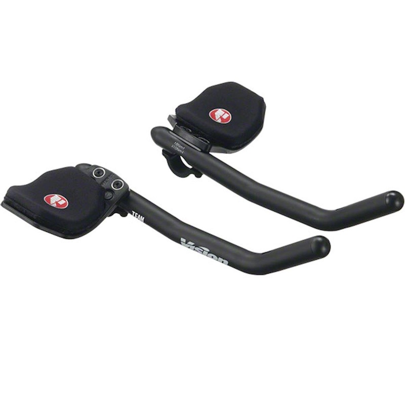 Vision Team Alloy Clip-On Aerobars (Black) (31.8mm)  (J Bend) (290mm)