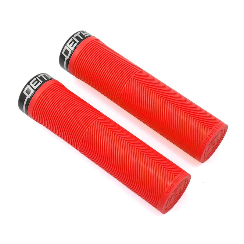Deity Knuckleduster Lock-On Grips (Red) (132mm)