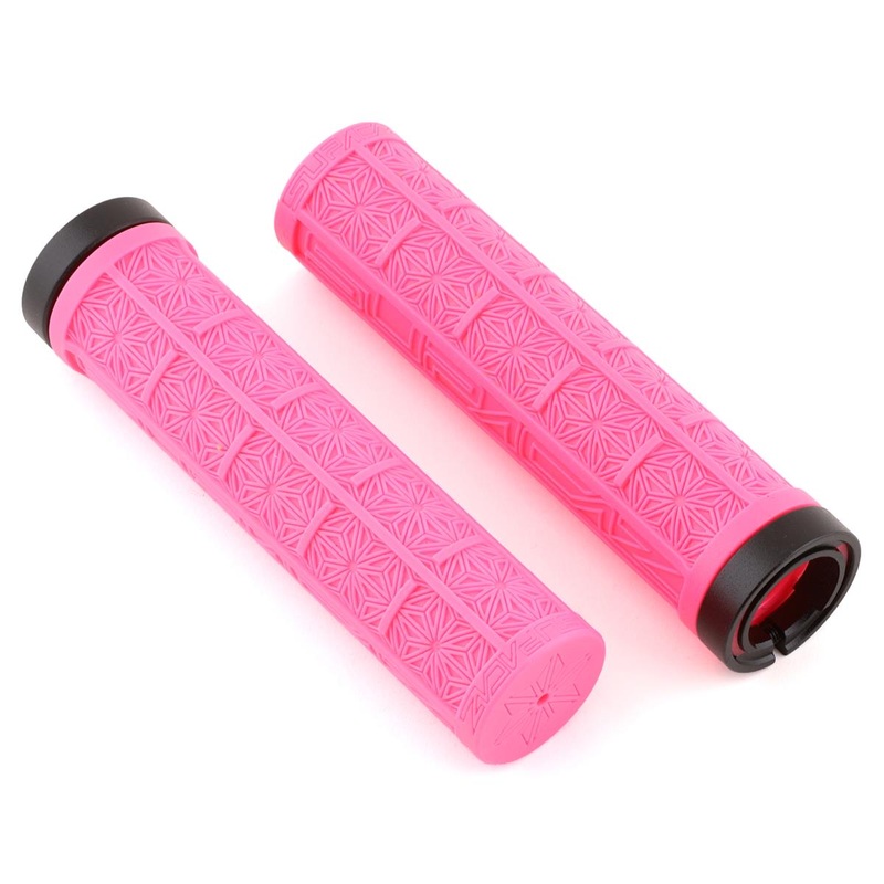 Supacaz Grizips Lock-On Grips (Neon Pink)
