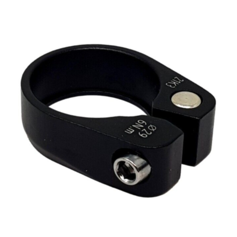 28.6 mm Lightweight Alloy Black Bike Seat Clamp 20 grams