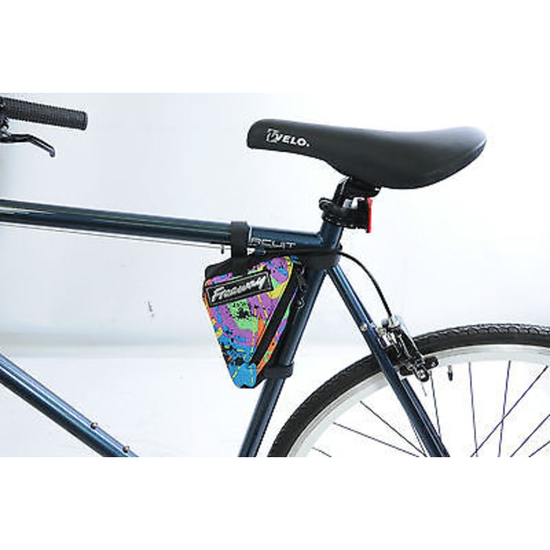 BIKE FRAME TOOL BAG TRIANGLE POUCH CYCLE LUGGAGE MULTI COLOUR SUIT ALL BIKES