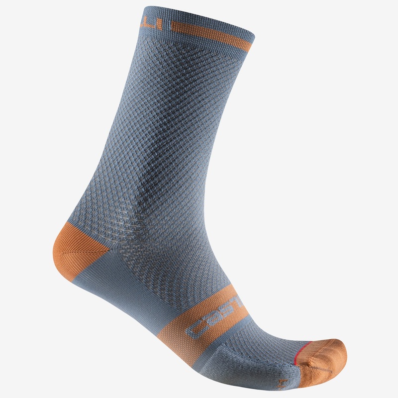 Calze Castelli Superleggera T 18 – Blu arancio
