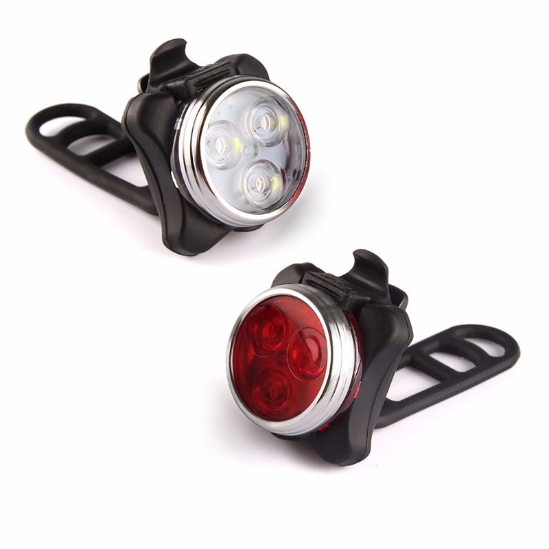 Silicone Warning LED Mountain Bike Safety Lights Bike Headlights