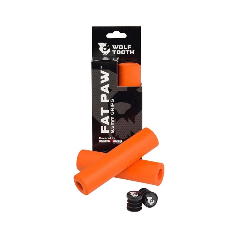 Wolf Tooth Components Fat Paw Slip-On Grips (Orange)