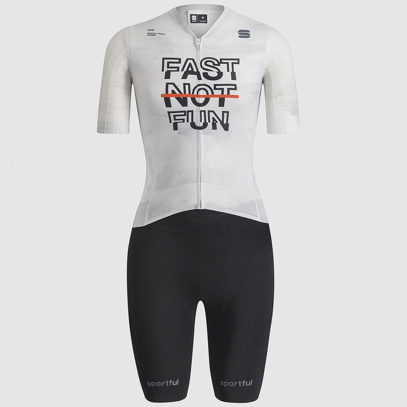 Body donna Sportful Fast Not Fun – Bianco