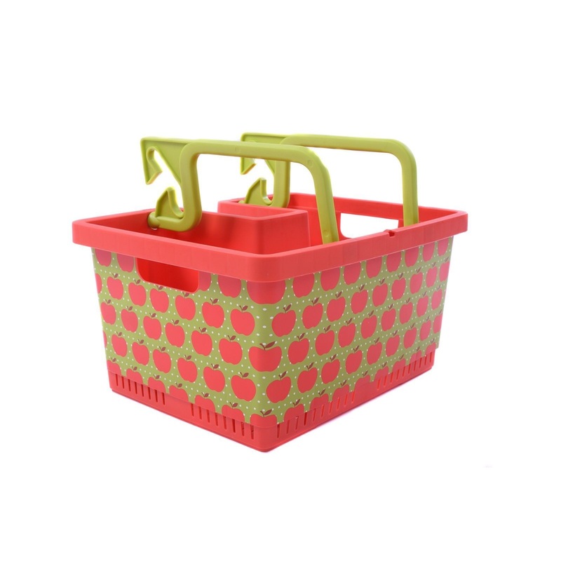 TRENDY APPLE BIKE SHOPPING BASKET EASY FITTING ON TO YOUR CYCLE HANDLEBAR SALE