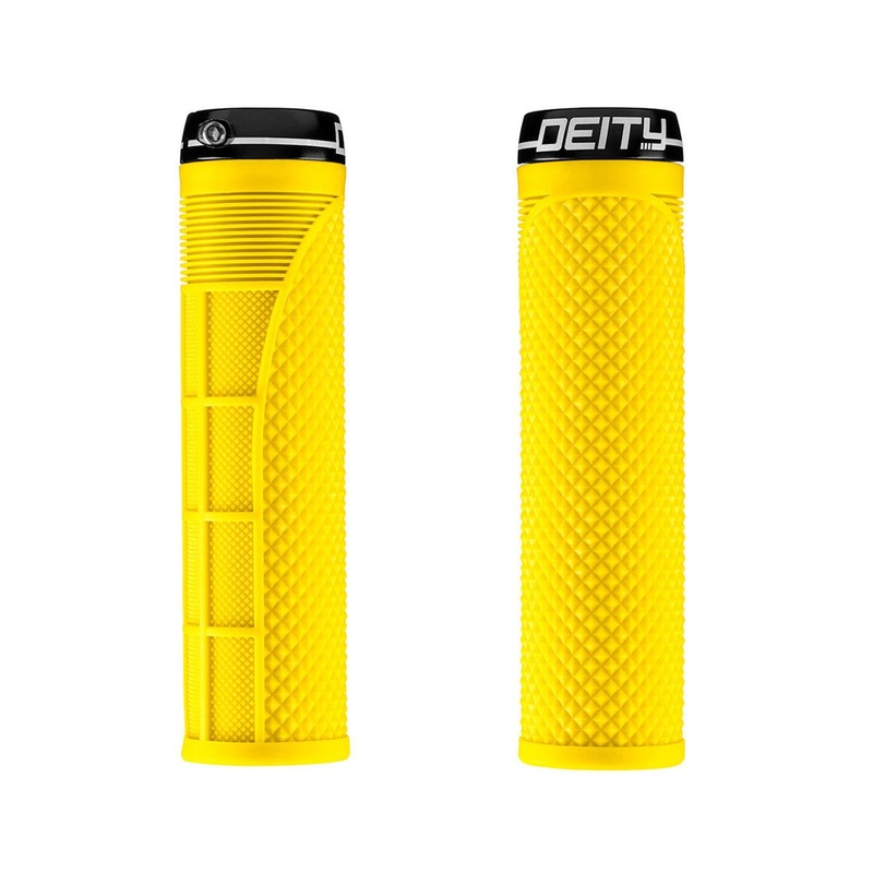 Deity Megattack Lock-On Grips (Yellow) (140mm)