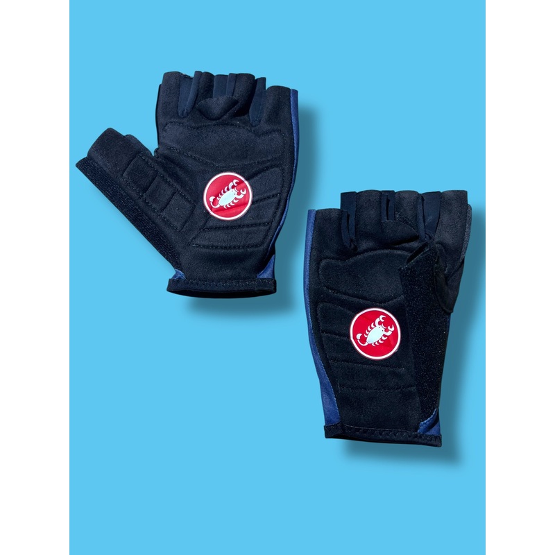 Aero Glove Race Short  Mitts Padded   | Castelli |  Soudal Quick-Step| Pro Cycling Kit
