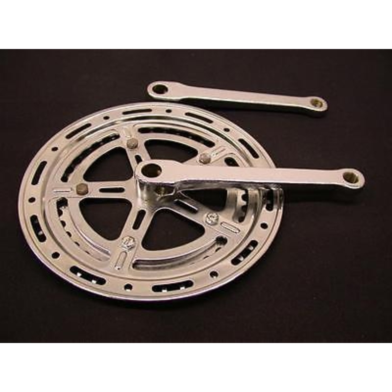 50s,60s,70s,80s VINTAGE RACING BIKE COTTERED DOUBLE CWS CHAINWHEEL & CRANK 40 & 48 TEETH 165MM