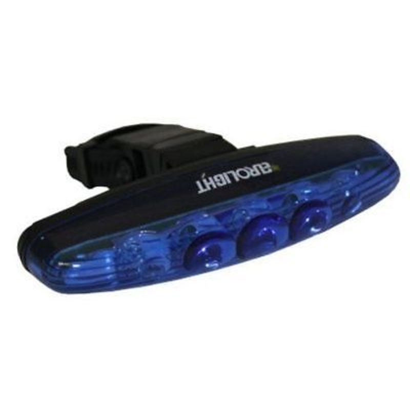 BLUE FLASHING LED BIKE LIGHT ULTRA BLUE POLICE FUN LIGHT 3 LED CYCLE LAST FEW