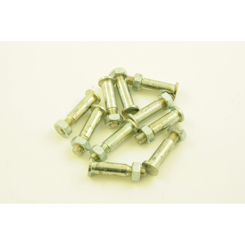 BULK LOT TEN 3-8 10mm ROUNDHEAD SHOULDER BOLTS TO FIT STABILISER & OTHER WHEELS